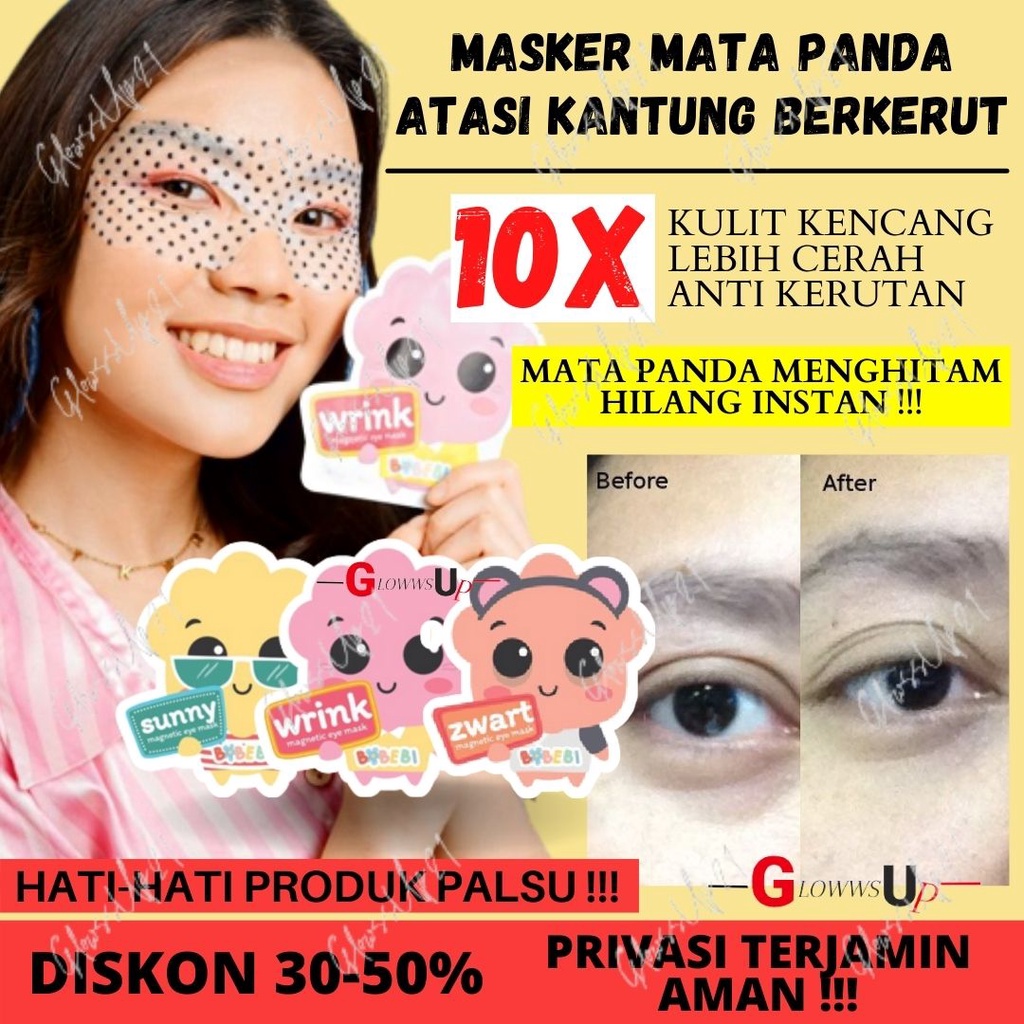 MASKER MATA PANDA BPOM BOBEBI MAGNETIC EYE MASK 7GR PENGHILANG KANTONG MATA BPOM - BOBEBI EYE MASK - MASKER MATA