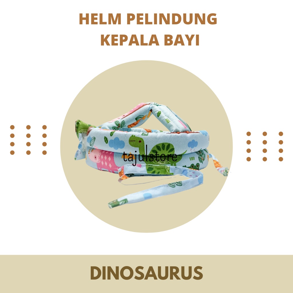 Helm Pelindung Kepala Bayi Dinosaurus | Baby Head Protector