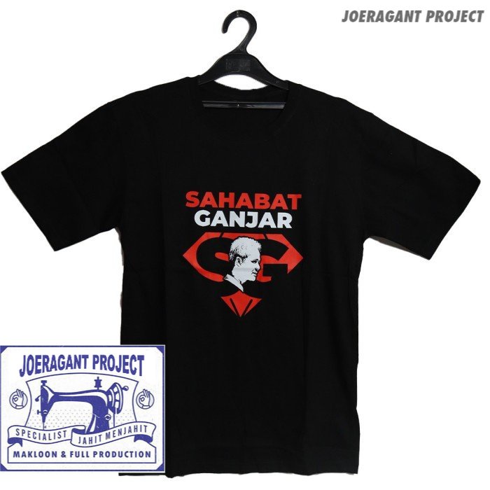 Kaos Sahabat Ganjar Hitam