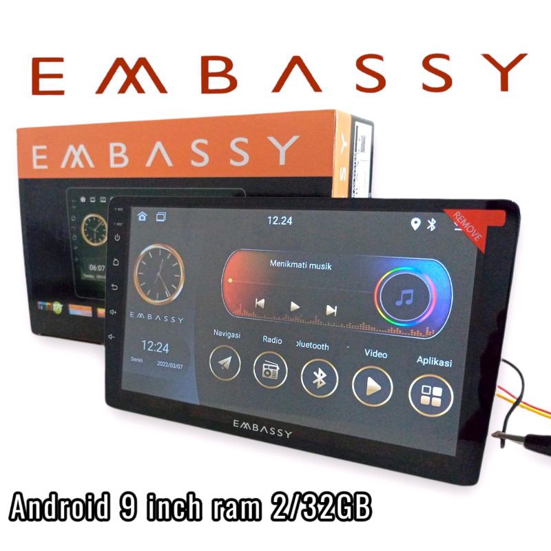 head unit tv mobil android xpander 9inch ram 2/32 free kamera mundur