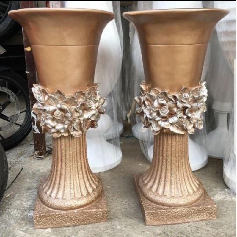 vas bunga wedding, dekorasi pelaminan