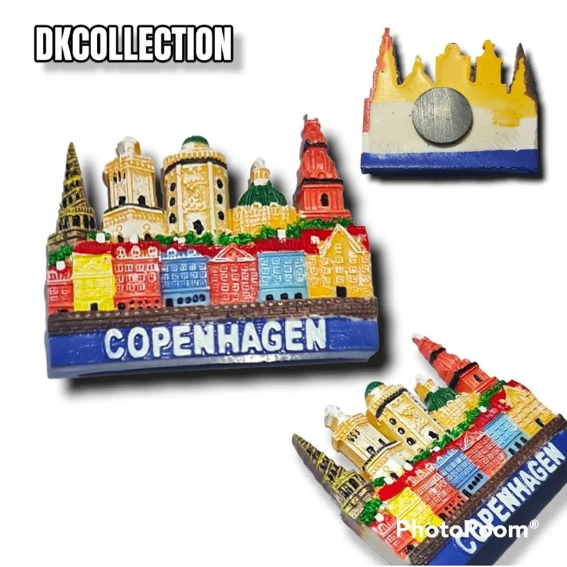 Magnet kulkas copenhagen souvenir tempelan kulkas copenhagen merchandise magnet kulkas denmark souvenir denmark