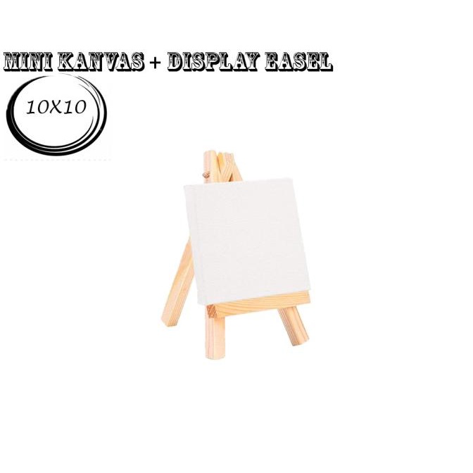 

KANVAS LUKIS MINI + DISPLAY EASEL / MINI KANVAS 10X10