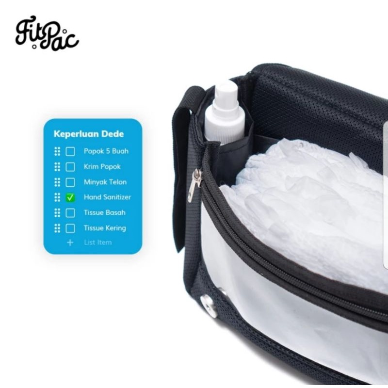 Fitpac Diaper Pouch Kecil / Tas Perlengkapan Bayi