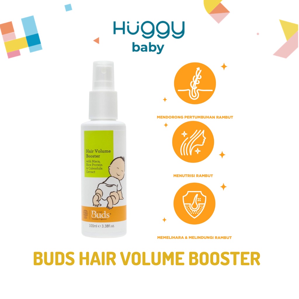 Buds Organics Hair Volume Booster | Penumbuh &amp; Penebal Rambut Bayi