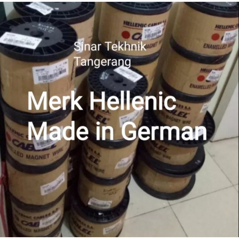 Kawat Tembaga Email 0,85 mm Merk Hellenic made in Jerman