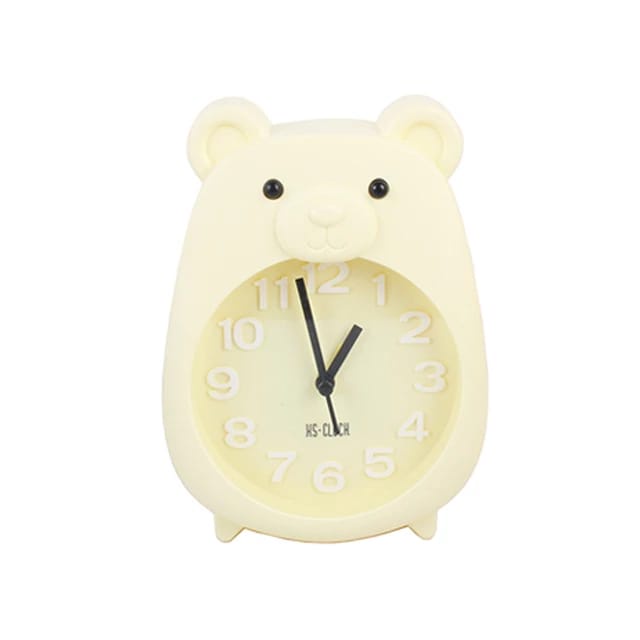 JAM BEKER MEJA ANALOG / JAM MEJA ALARM CLOCK / JAM MEJA + DINDING DEKORASI RUMAH MOTIF BEAR/RABBIT/GAJAH