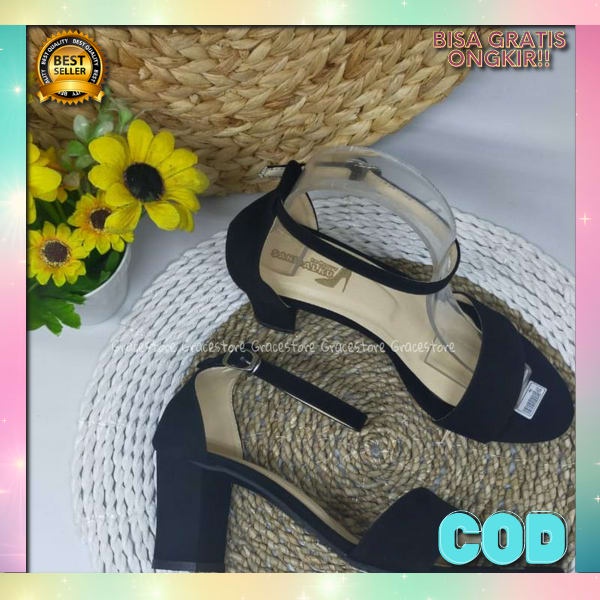 Sandal Kerja Hak Tahu Wanita Sendal Heel Wanita Kasual Import Heels Hakk Tahu Remaja Kekinian Premiu