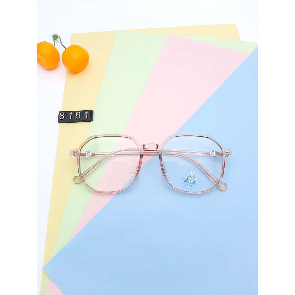 KACAMATA WANITA/PRIA FASHION ANTIRADIASI/FRAME KACAMATA 8181/