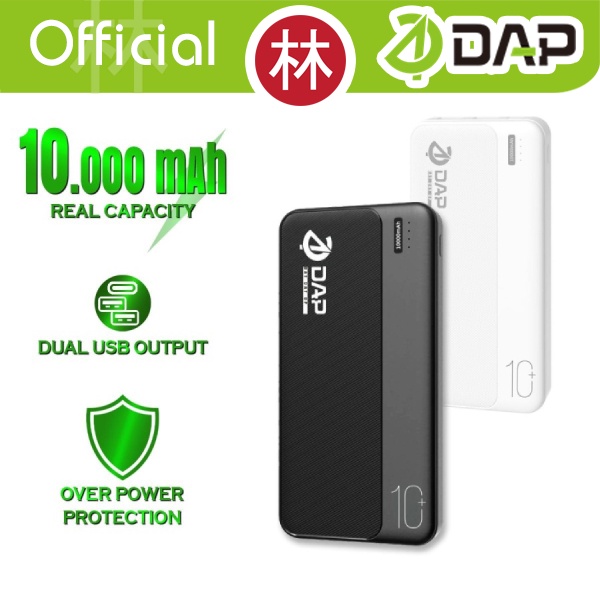 DAP D-P110 PowerBank 10.000 mah Dual Input Output Type C &amp; Micro USB