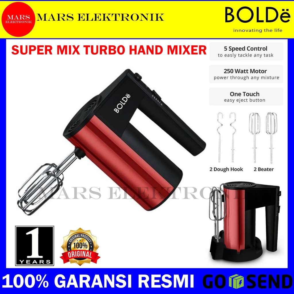 Jual HAND MIXER BOLDE SUPER MIX TURBO / MIXER BOLDE / PENGADUK TELUR