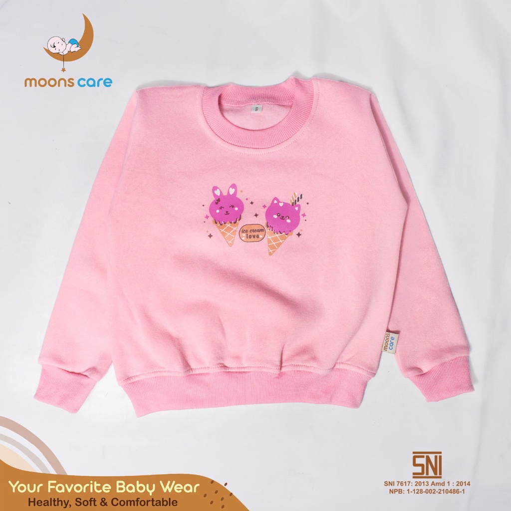 moons care Sweater Anak Fleece Animal Series Hoodie anak jaket anak sweater anak hoodie anak laki laki hoodie anak perempuan jaket