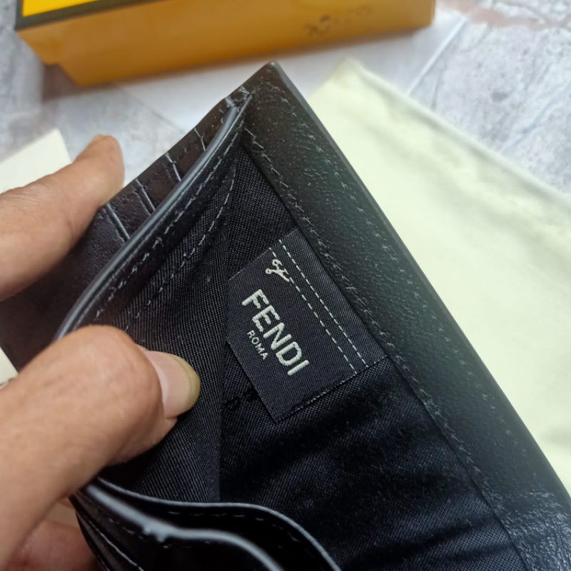 Dompet Fendi /Dompet Pria/Dompet Kulit/Dompet Mirror Quality