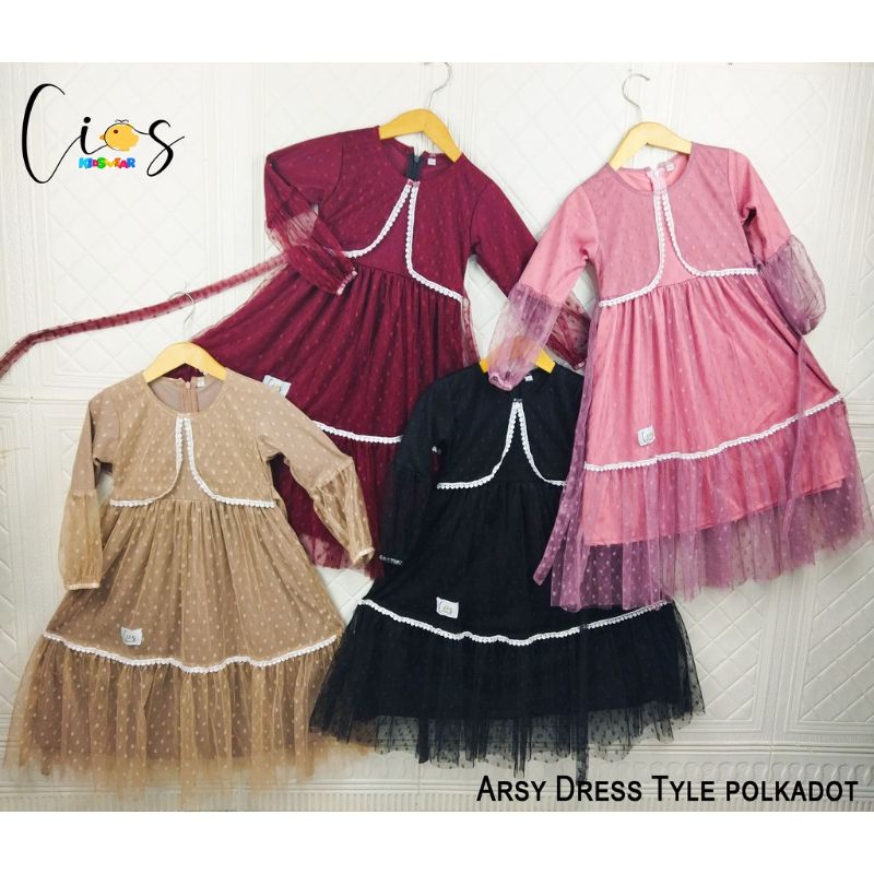 GAMIS TILE BRUKAT ANAK USIA 6 BULAN - 5 TAHUN/GAMIS BRUKAT ANAK/GAMIS TILE DOTY/GAMIS ANAK PEREMPUAN