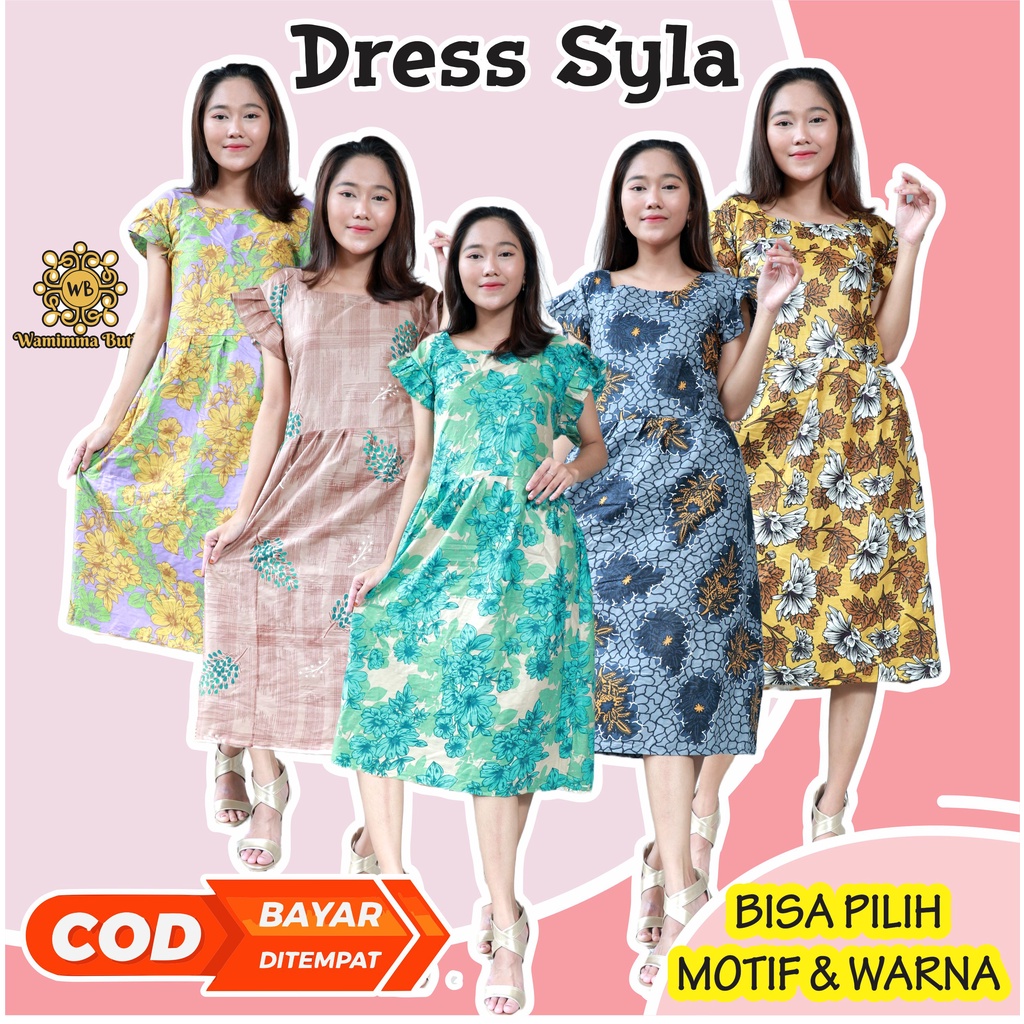 Daster Wanita Terbaru Rayon Busui Kancing  Depan - Baju Tidur Daster Kekinian Lengan Pendek Motif Terbaru Daster Busui Bumil Kancing Depan Lengan Pendek Motif Batik Kekinian Syla Daster Yukensi Karet Daster Terbaru Daster Smok Daster Sexy Wanita