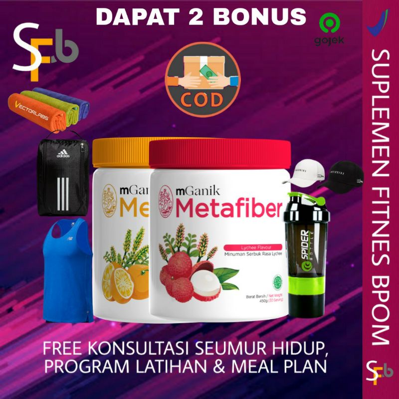 MGANIK METAFIBER 450 Gr Gram Minuman Serat Fiber Untuk Diabetes M ganik Meta fiber