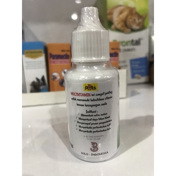 ( 3pets Vitamin ) Vitamin Kucing / Anjing 3pets Vitamin 30ml