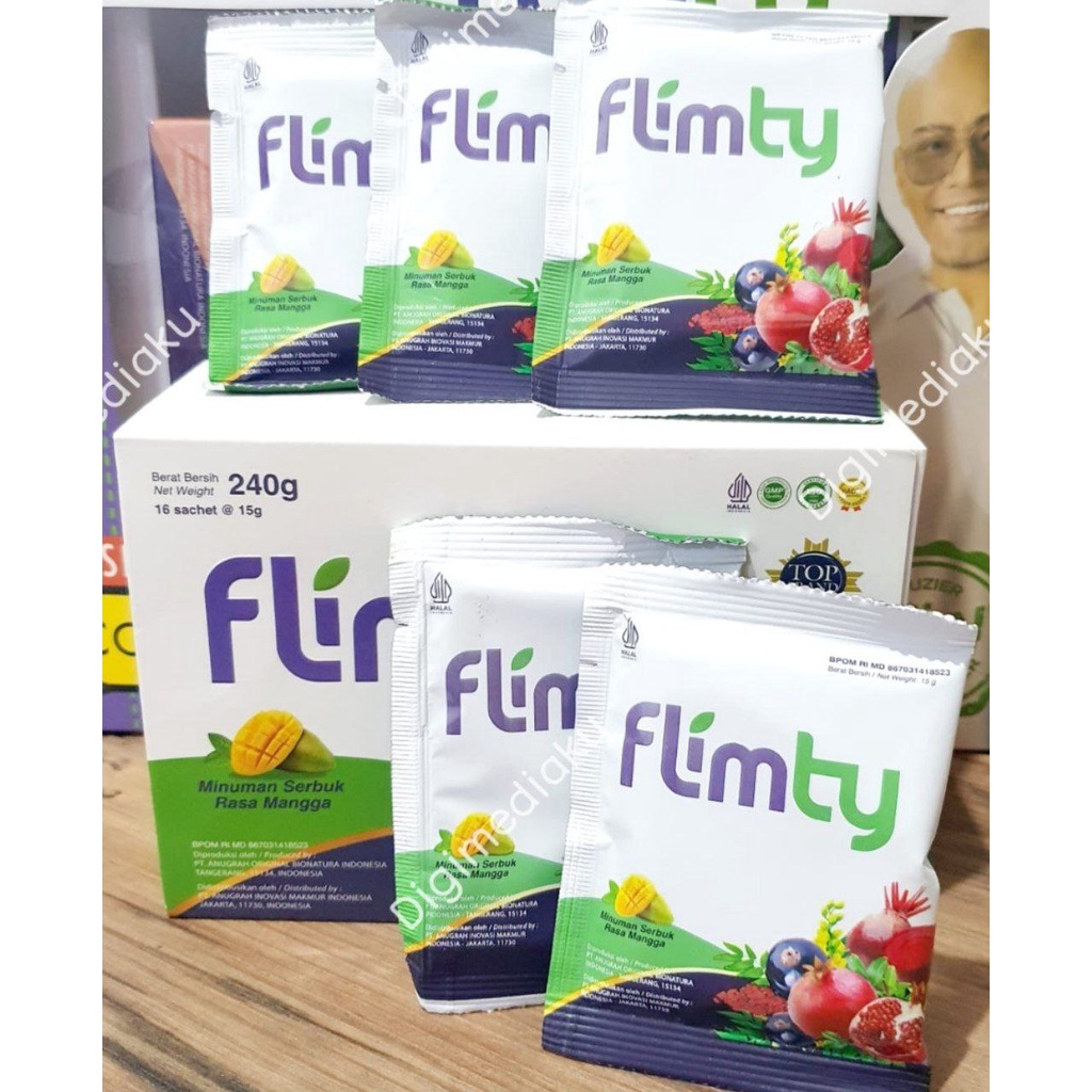 Flimty Fiber Blackcurrant Raspberry Mangga Flimty Detox Langsing Sehat