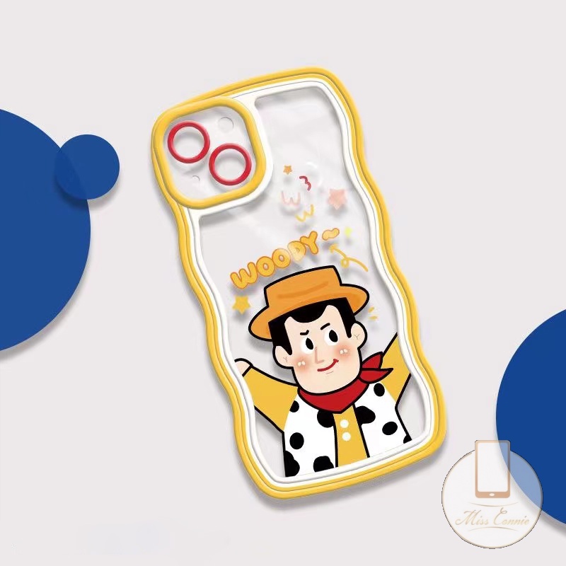 Case Untuk Samsung A04 A04E A04s A12 A51 A03s A14 A53 A22 A23 A32 A52 A50s A13 A31 A03 A20 A50 A30 A52s A02s A11 A21s Toy Story Woody Buzz Light Year Wavy Edge Soft Shockproof Case