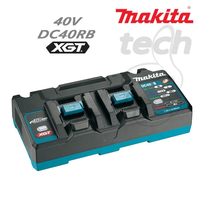 Makita Charger DC40RB - 40V XGT Dual Port Rapid Optimum Charger