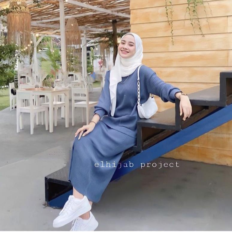 [AZE.18Oc22ј] [PREMIUM] One Set Rajut Boxy // Setelan Rajut Boxy