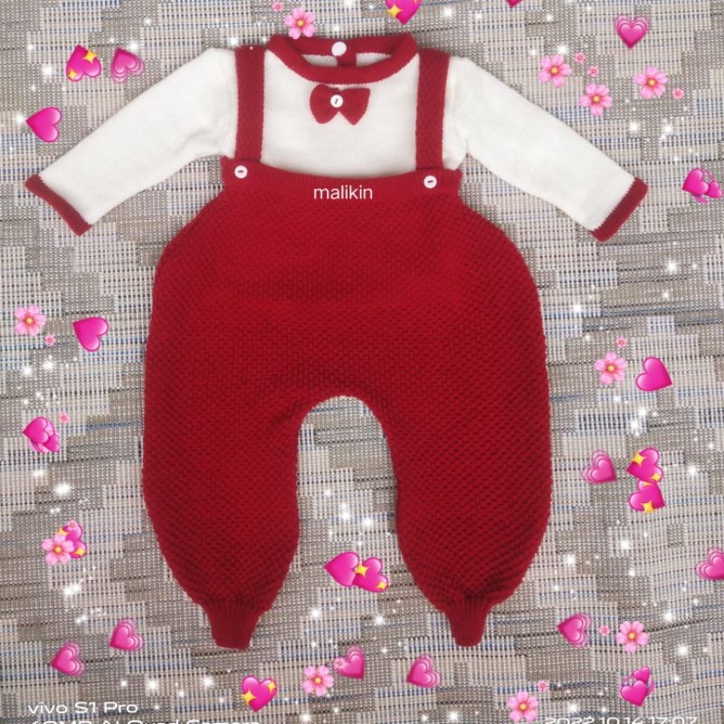 MALIKIN STELAN ANAK ALADIN PEREMPUAN / Baju Jumper 3-24 Bulan Dasi Kupu-Kupu Lucu / Best Seller Anak Bayi Perempuan