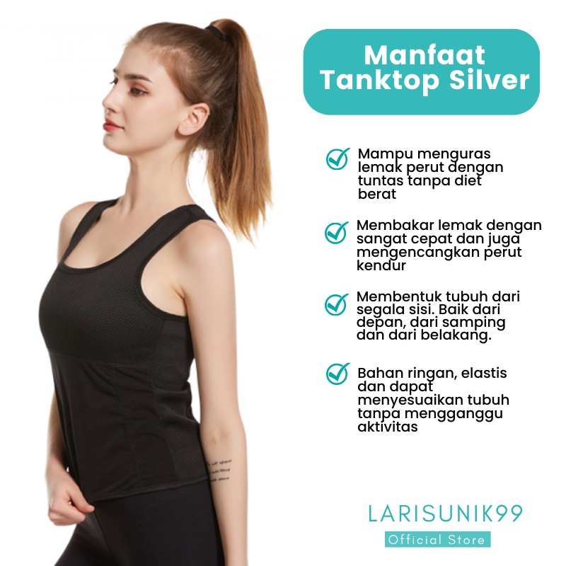 Pakaian Olahraga Wanita Tank Top Pakaian Dalam Underwear Tanktop Hot Shaper Dalaman