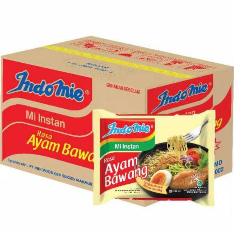 

Indomie Ayam Bawang 1 Dus (Isi 40pcs)