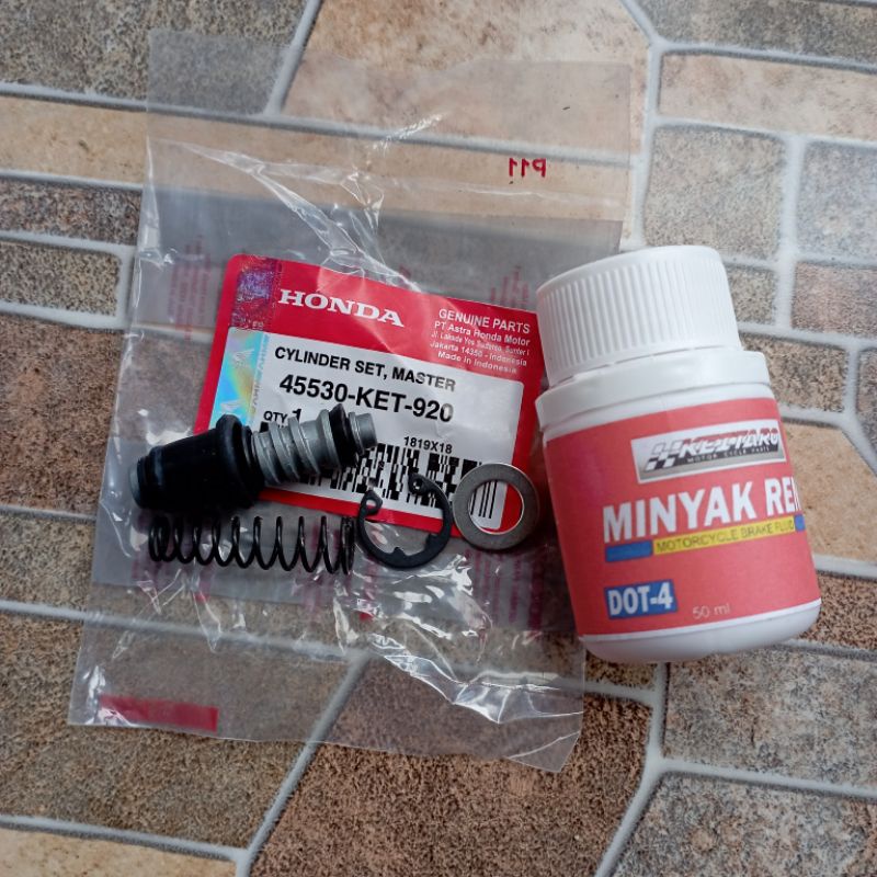 seal master rem + minyak rem supra supra x 125 mega pro revo kharisma KET original