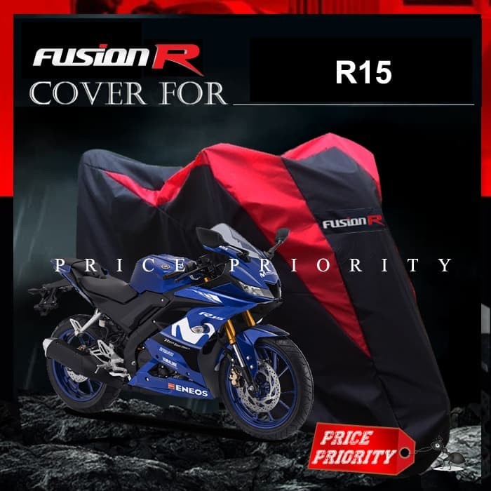 Cover Cover Motor / Sarung Motor Yamaha R15, R25 Waterproof Merk Fusion R