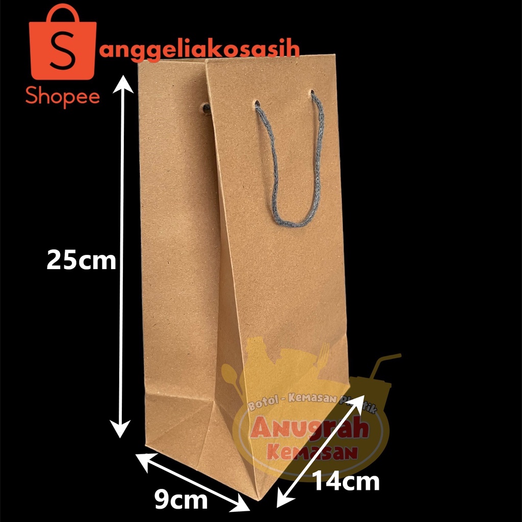 

Paperbag Wafer / tas kertas hajatan 25x14x9cm