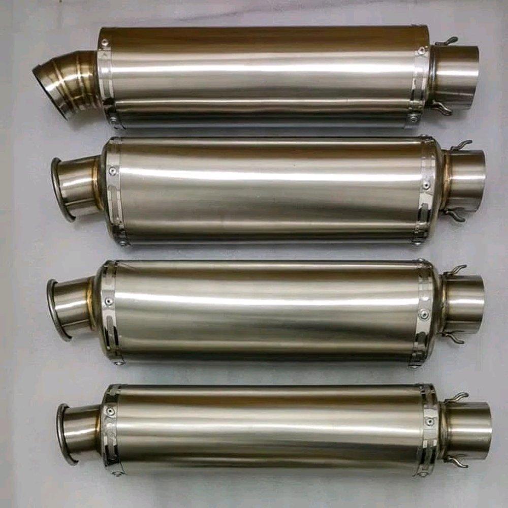 Silencer KNALPOT GTX POLOS OVAL BULAT  KNALPOT RACING INLET 50MM SLINCER ONLY