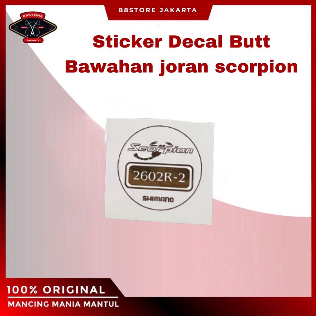 sticker decal shimano scorpion