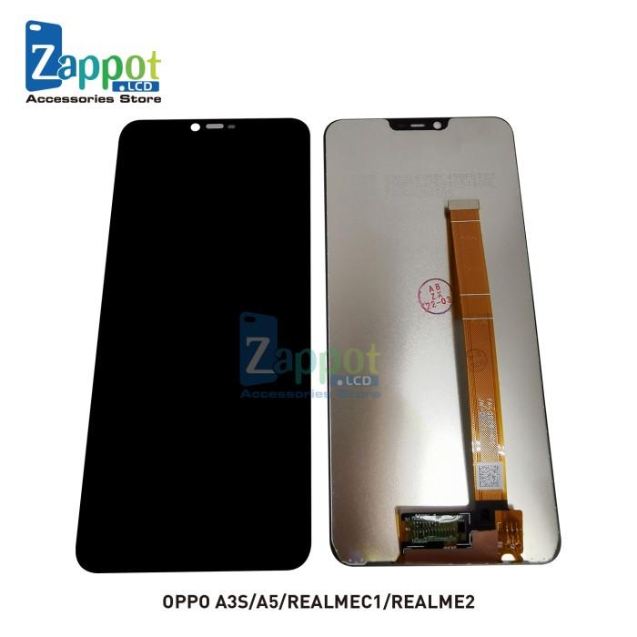 ORI LCD+TOUCHSCREEN OPPO A3S ORIGINAL HITAM - LCD A4 CPH1803 CPH1853