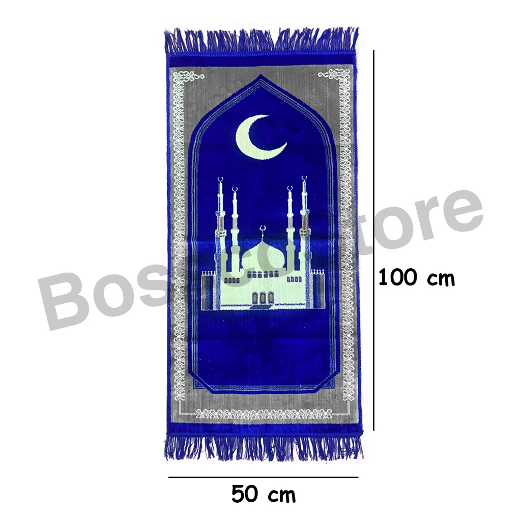 Sajadah Bulu Halus Aladin Oleh Oleh Umroh 100x50cm Motif Bulan Sabit M18 sajadah premium sajadah halus sajadah besar sajadah dewasa sajadah murah sajadah hadiah umroh sajadah oleh2 umroh sajadah bulu beludru sejadah sajada