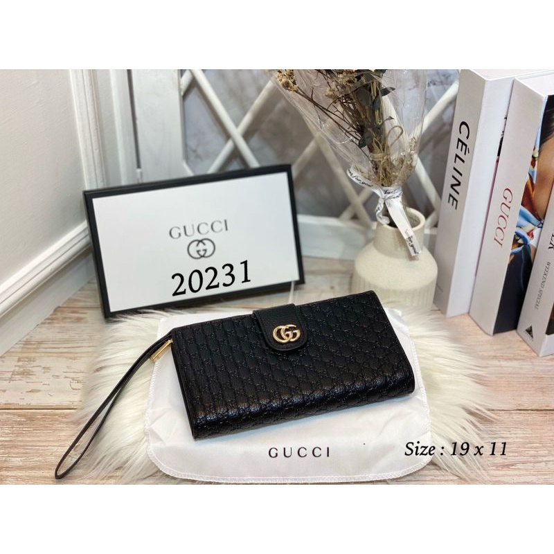 Dompet HPo 202 Panjang Lipat Kancing multyfungsi Free Box Import