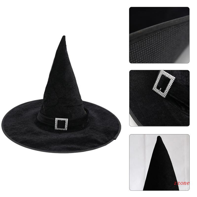 Zzz Topi Penyihir Bahan Velvet Untuk Pesta Halloween