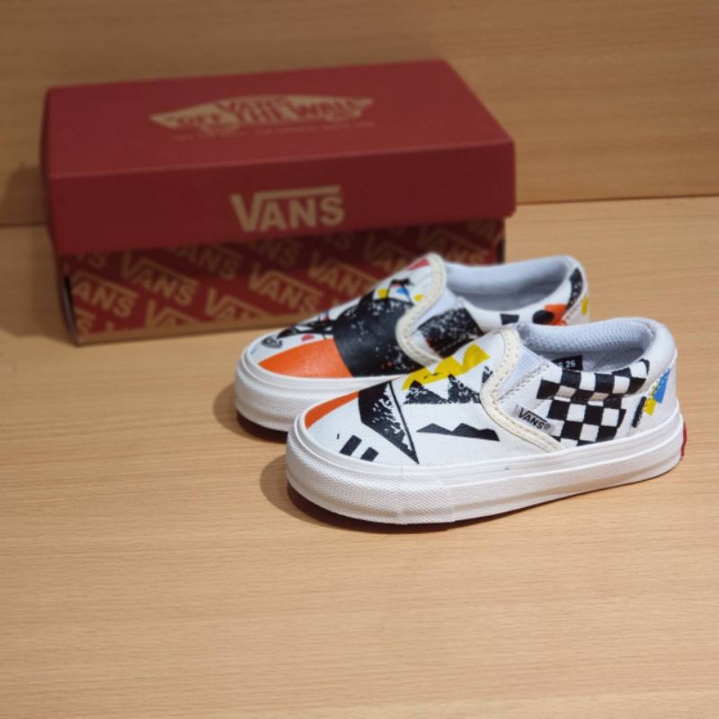 SEPATU ANAK VANS MOMA SLIP ON SEPATU ANAK LAKI LAKI PEREMPUAN SEPATU SLOP ANAK