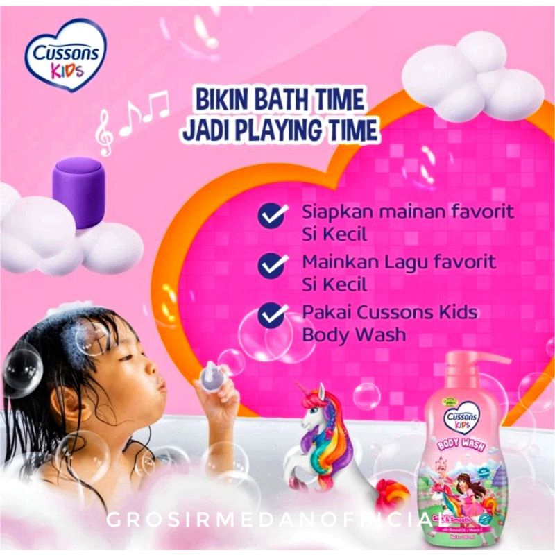 CUSSONS KIDS BODY WASH refill plastik 250 ML - KEMASAN ISI ULANG - SABUN MANDI HARUM SEGAR AROMA BUAH