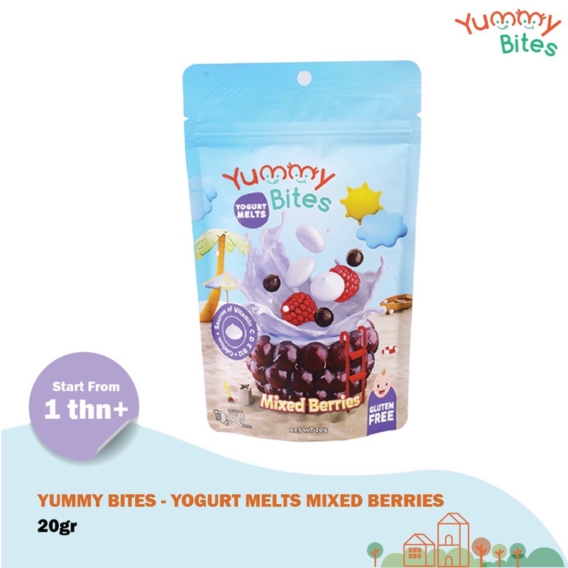 Yummy Bites Yogurt Melts 20gr - Yougurt anak/Makanan anak