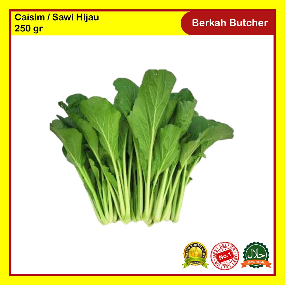 Caisim / Sawi Hijau Segar 250 gr Berkah Butcher