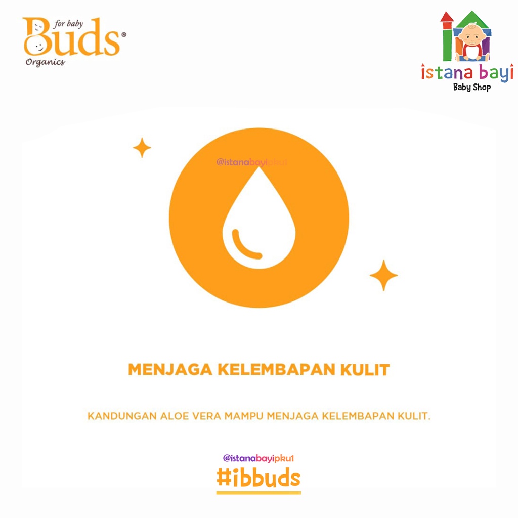 Buds Organics Happy Baby Cream 150 ml - Lotion atau Krim Perawatan Kulit Bayi dan Anak