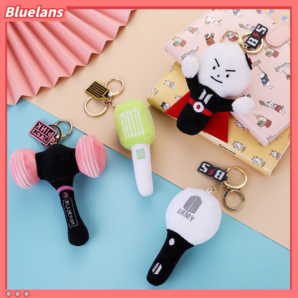 Gantungan Kunci Desain Kartun BTS NCT GOT7 Twice Bahan Plush Untuk Dekorasi Tas