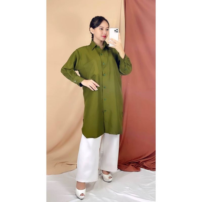 Rfashop2020_Lisa Top / Kemeja Ootd/ Tunik Korean/ Atasan wanita