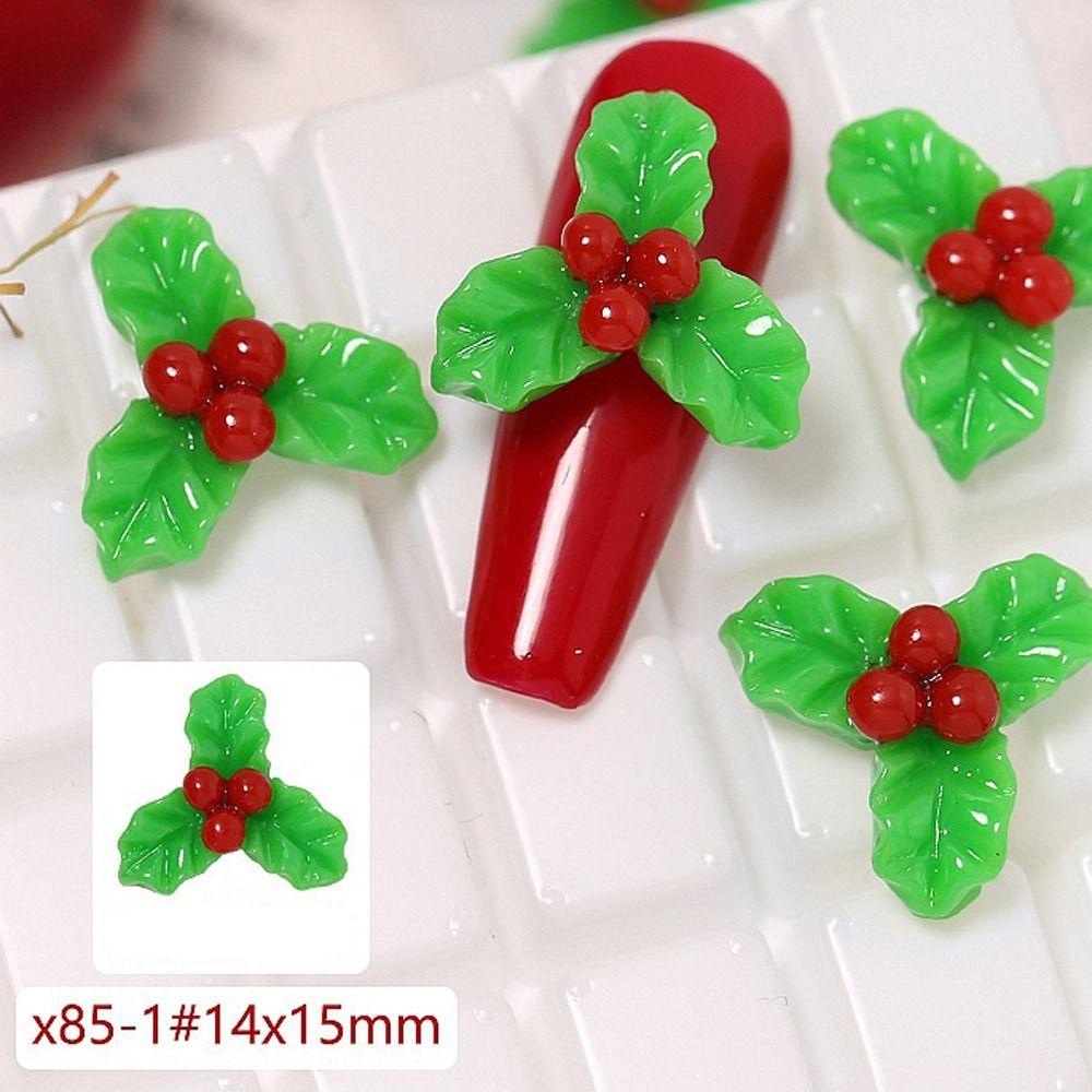 Mxbeauty Dekorasi Nail Art Warna-Warni Santa Claus Xmas Charms 3D Kawaii Snowman Kartun Sepatu Perhiasan Aksesoris