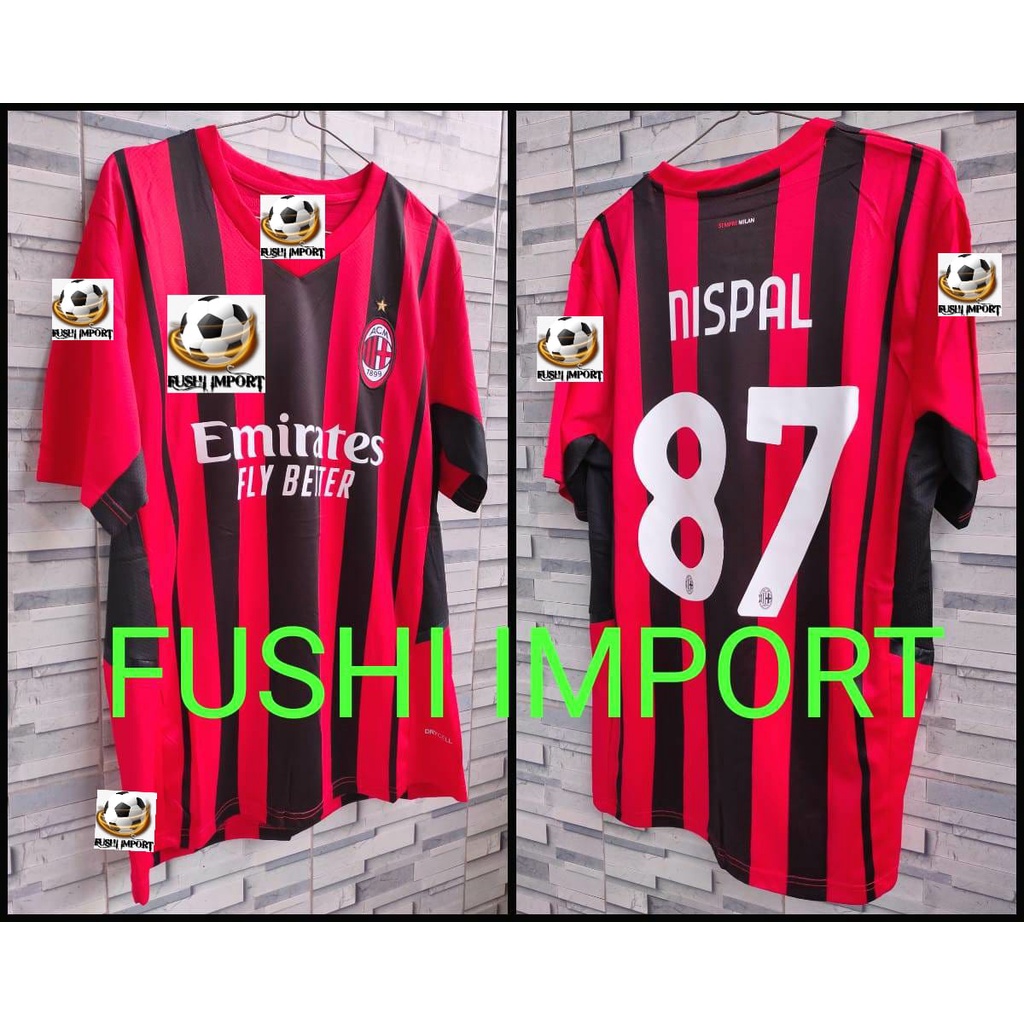 HQ JERSEY BOLA MILANN HOME 2021-2022 GO HQ IMPORT