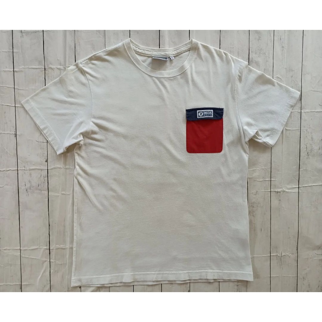 Kaos Pocket - Discus Athletic Sz XL Putih