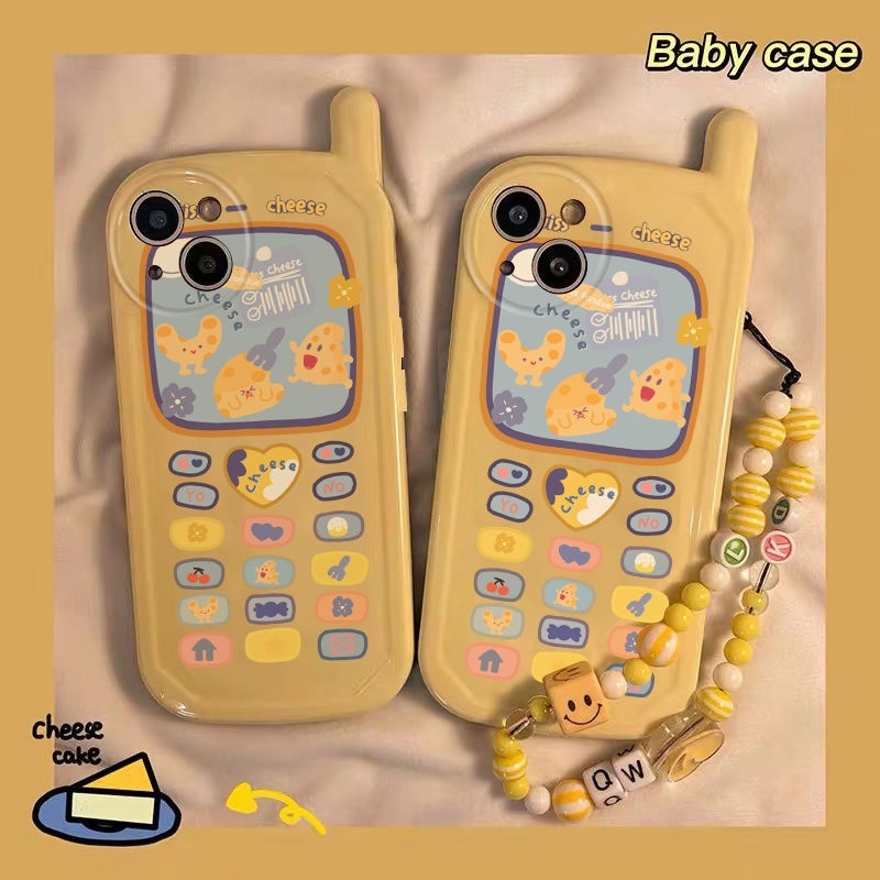 Case Motif Keju Untuk IPhone 12 13 14 11 Pro Max X Xs Max Xr Eihur4