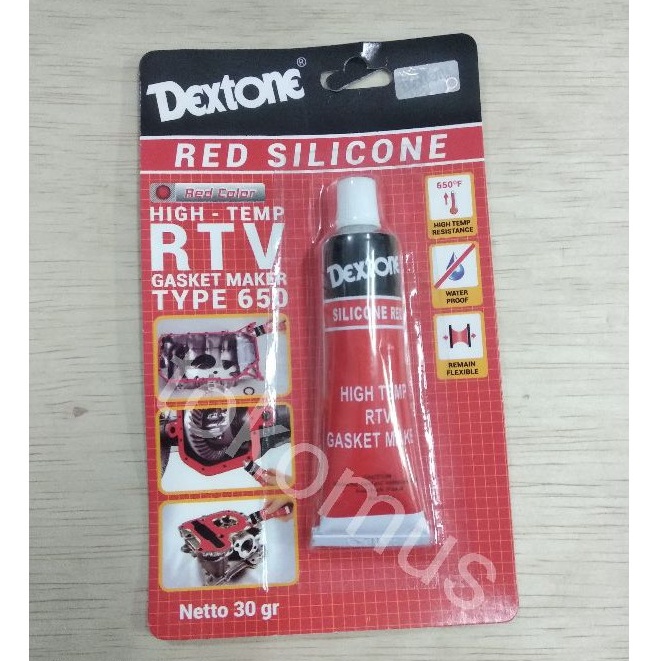 LEM DEXTONE RED SILICONE SILIKON SEALANT 650 HIGH TEMP 30 Gr 70 Gr