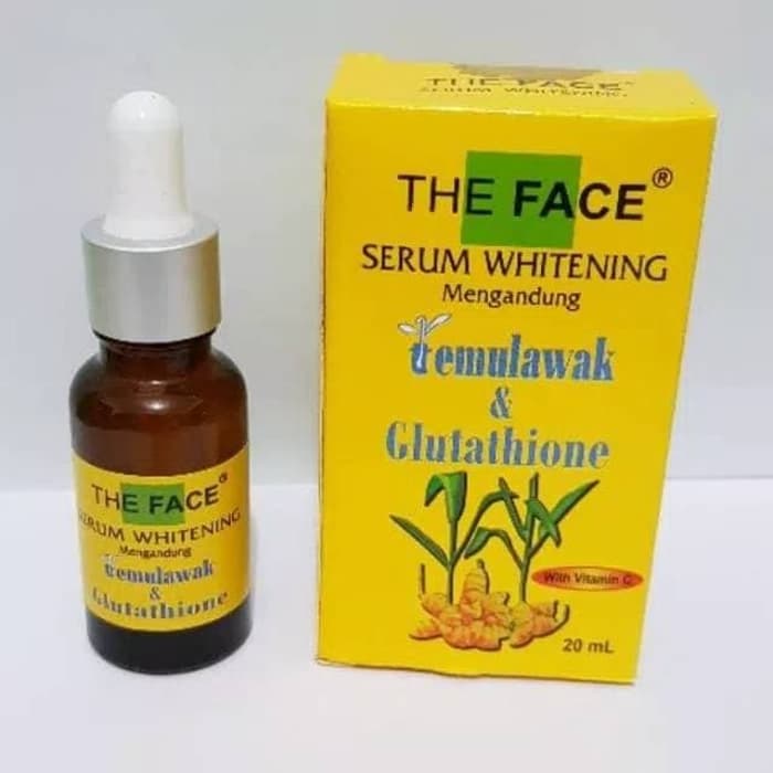 THE FACE SERUM TEMULAWAK BPOM - TEMULAWAK SERUM WHITENING GLUTATHIONE